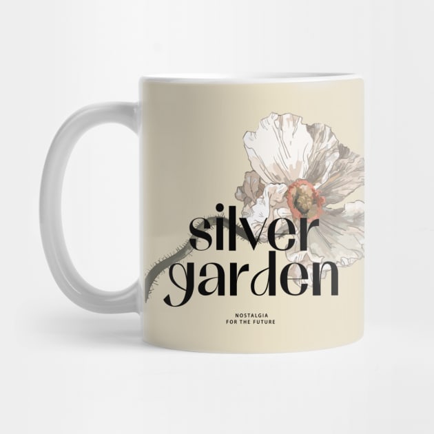 White Flower and Silver garden quote by NKTN